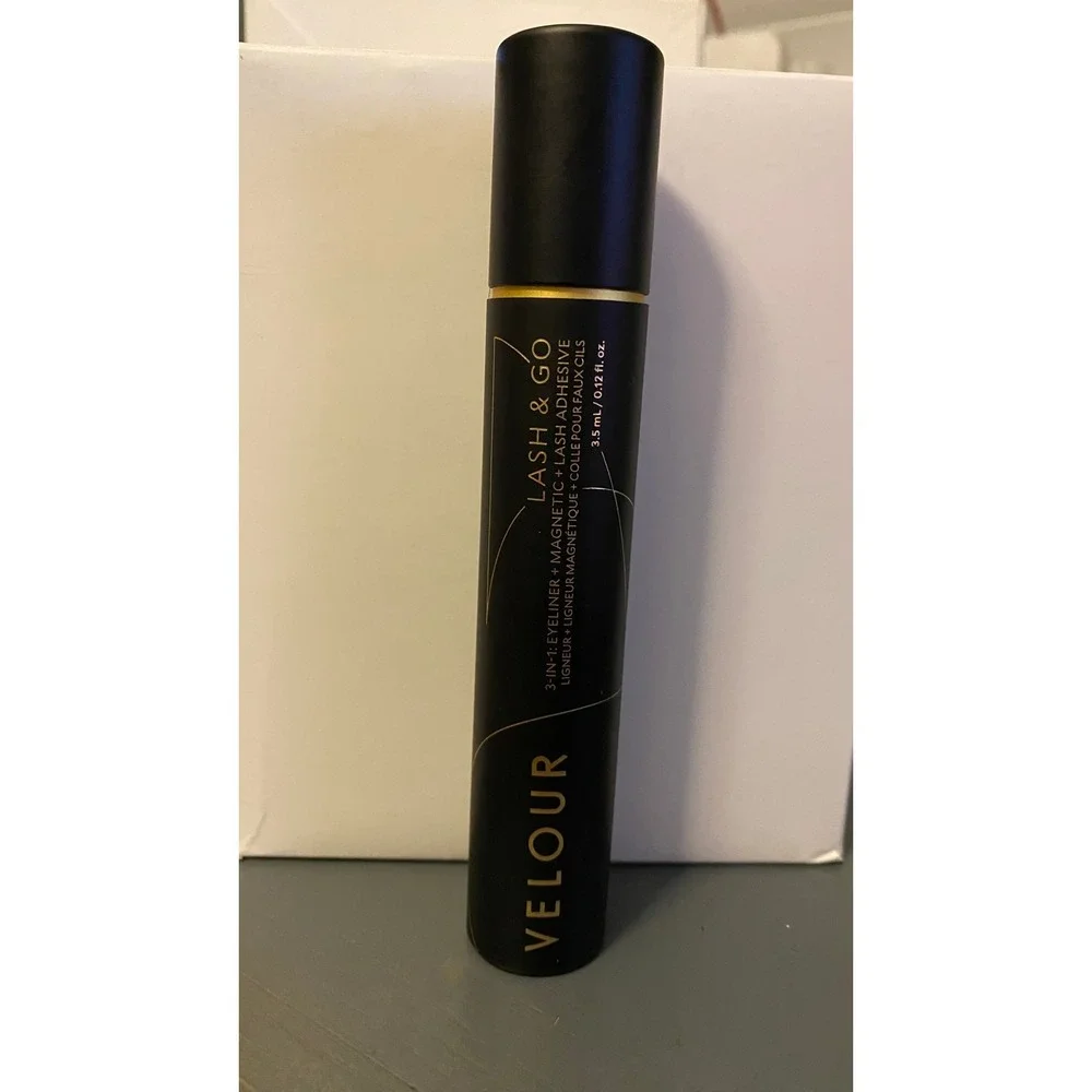 Velour Lash & Go 3-In-1 Eyeliner Magnetic Lash Adhesive Hybrid Black 3.5ml NEW